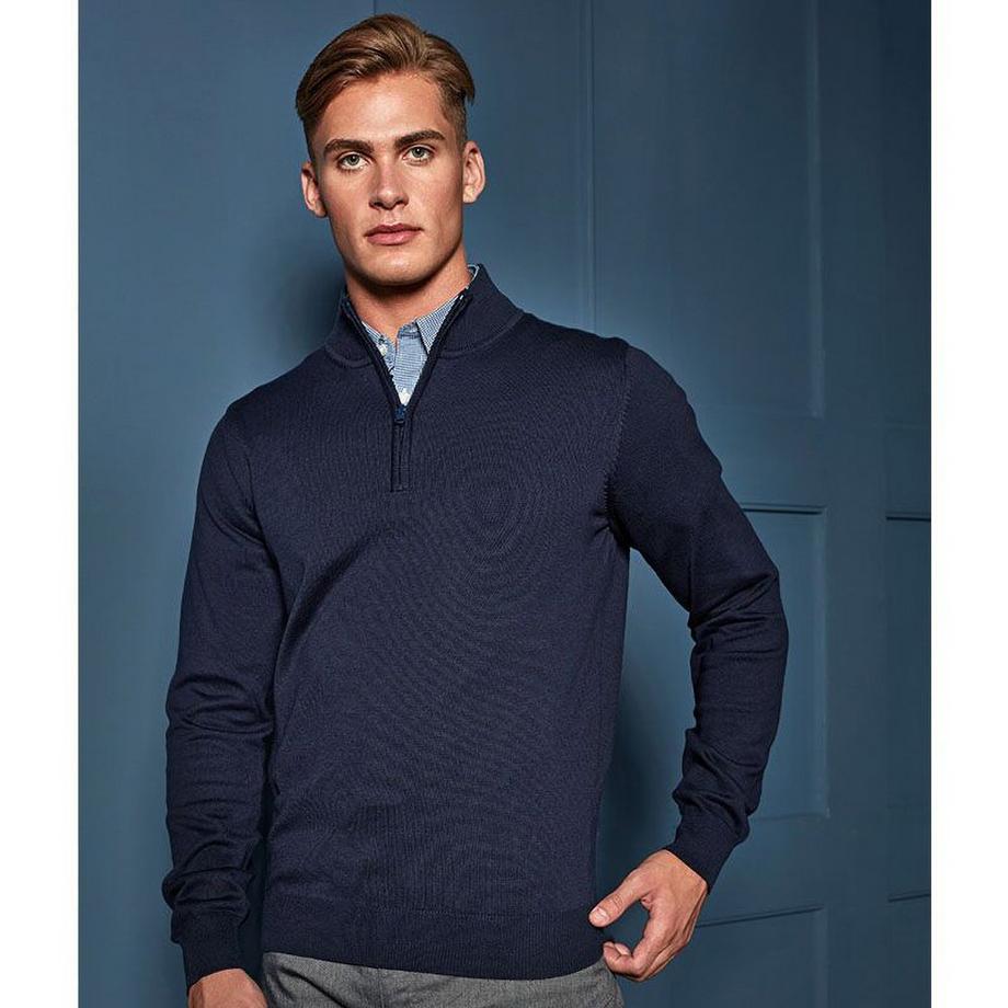 PREMIER Maglione in maglia con cerniera a un quarto  