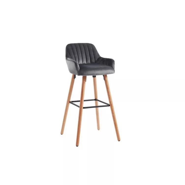 Vente-unique Barhocker Samt Buche ELEANA online kaufen MANOR