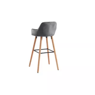 Vente-unique Barhocker Samt Buche ELEANA  