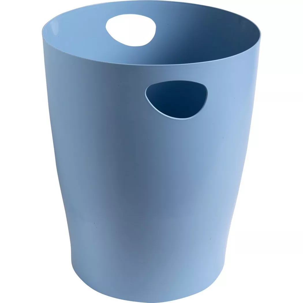 Exacompta Bee Blue Ecobin Waste Paper Bin Pack of 8, Light Blue