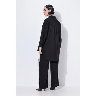 Ulla Popken Oversized Longbluse Hemdkragen  