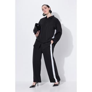 Ulla Popken Oversized Longbluse Hemdkragen  