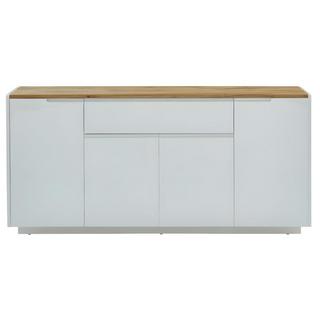 Vente-unique Sideboard AMANI 4 Türen 1 Schublade MDF lackiert Eichenholzfarben  
