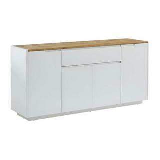 Vente-unique Sideboard AMANI 4 Türen 1 Schublade MDF lackiert Eichenholzfarben  