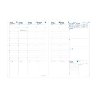 QUO-VADIS Quo Vadis - Terminkalender - 2025 - Prenote - Die Woche Planning - Deutsch - Club - Blau - Dez/Dez - 21x29,7 cm - Clairefontaine-Papier Weiß - Hergestellt in Frankreich  