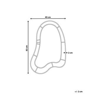 Beliani Specchio en Vetro Moderno MONTSEC  