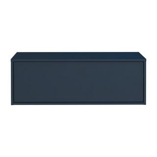 Vente-unique Waschbeckenunterschrank hängend - Farbe Dunkelblau - 94 cm - TEANA II  