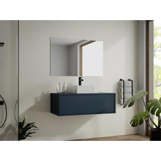 Vente-unique Mobile sotto lavabo sospeso 94 cm Blu notte - TEANA II  
