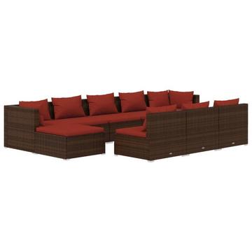 set lounge giardino Polirattan