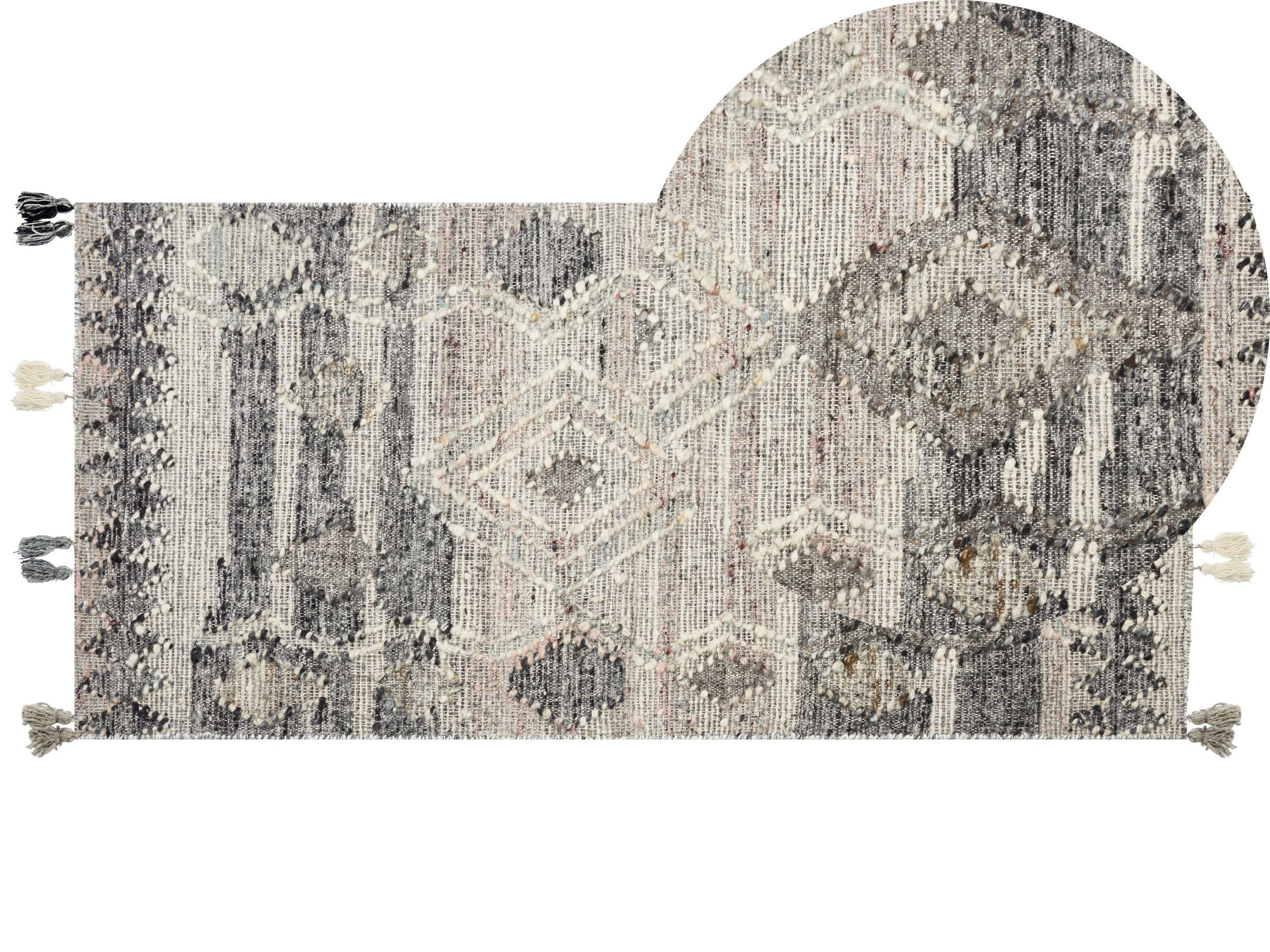 Beliani Teppich aus Wolle Retro ARATASHEN  