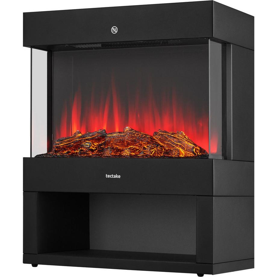 Tectake Caminetto elettrico  Leora 2 livelli di potenza: 900 W e 1800 W  