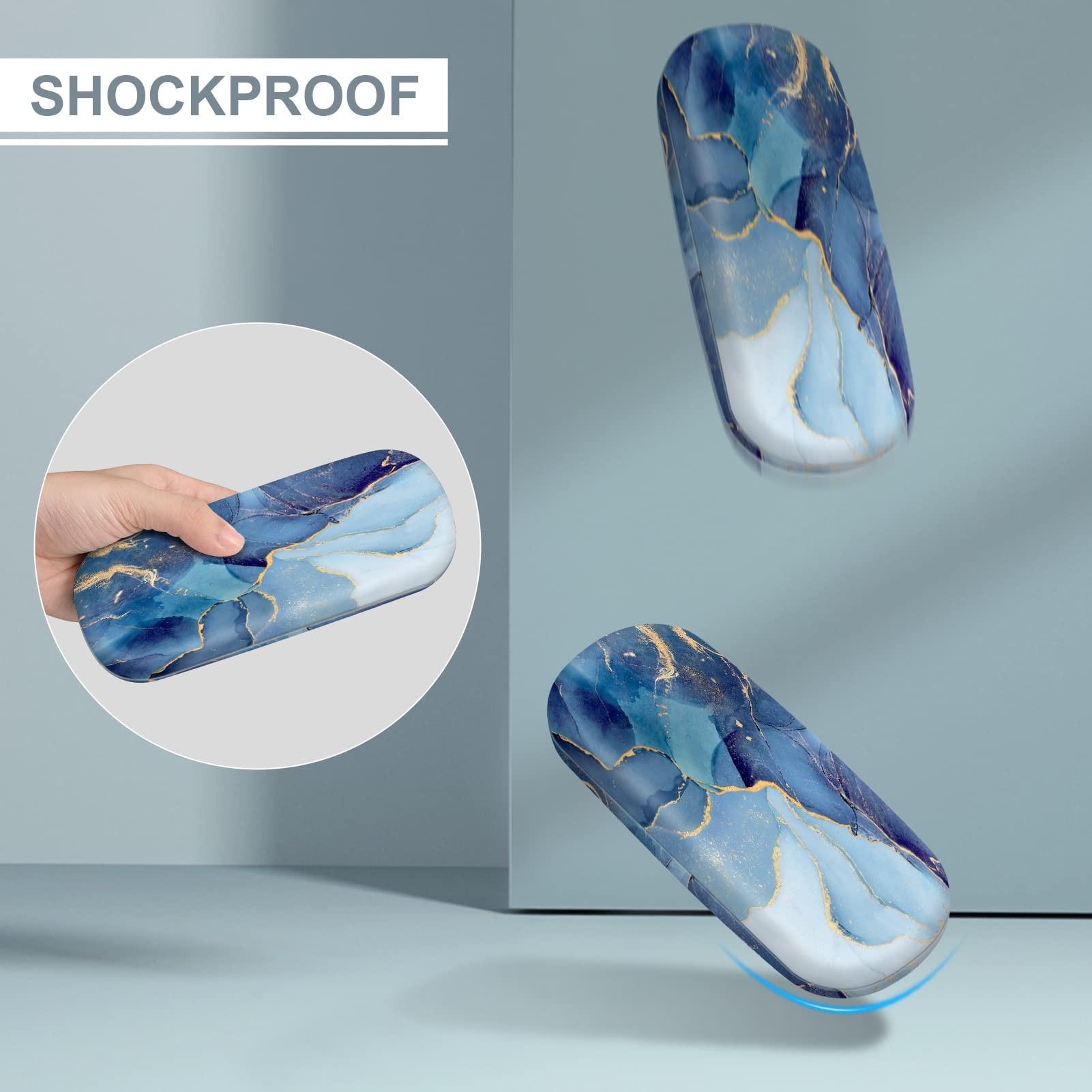 Only-bags.store Tragbares Hartschalen Brillenetui mit Brillenputztuch  