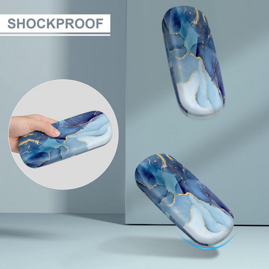 Only-bags.store Tragbares Hartschalen Brillenetui mit Brillenputztuch  