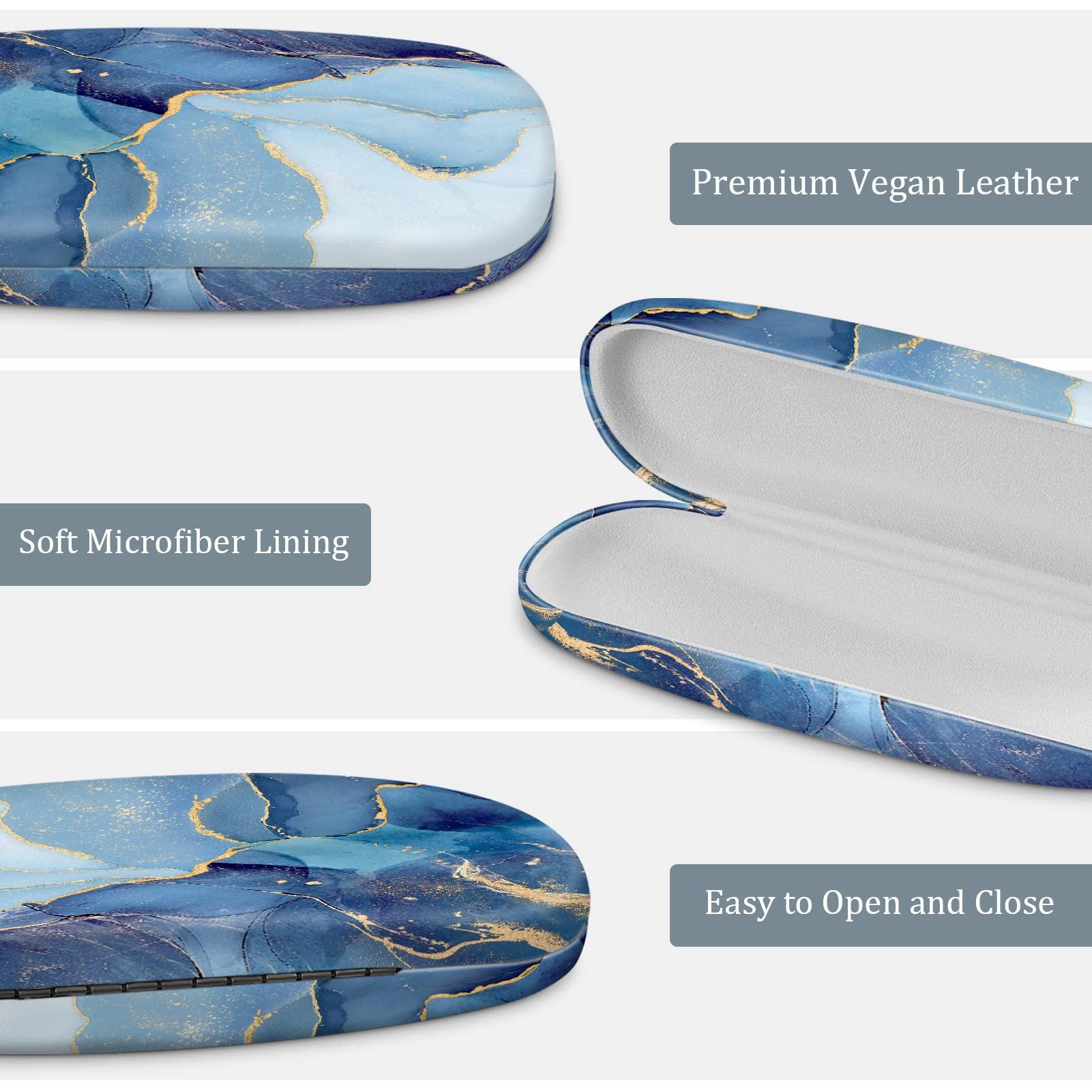 Only-bags.store Tragbares Hartschalen Brillenetui mit Brillenputztuch  