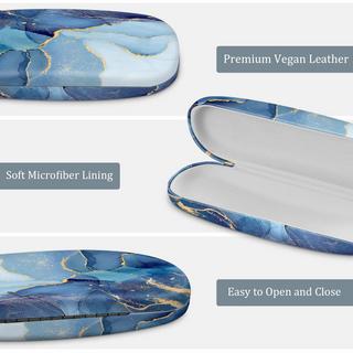 Only-bags.store Tragbares Hartschalen Brillenetui mit Brillenputztuch  