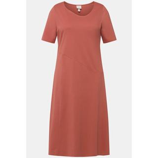 Ulla Popken  Jerseykleid, Quernaht, Halbarm, Biobaumwolle 