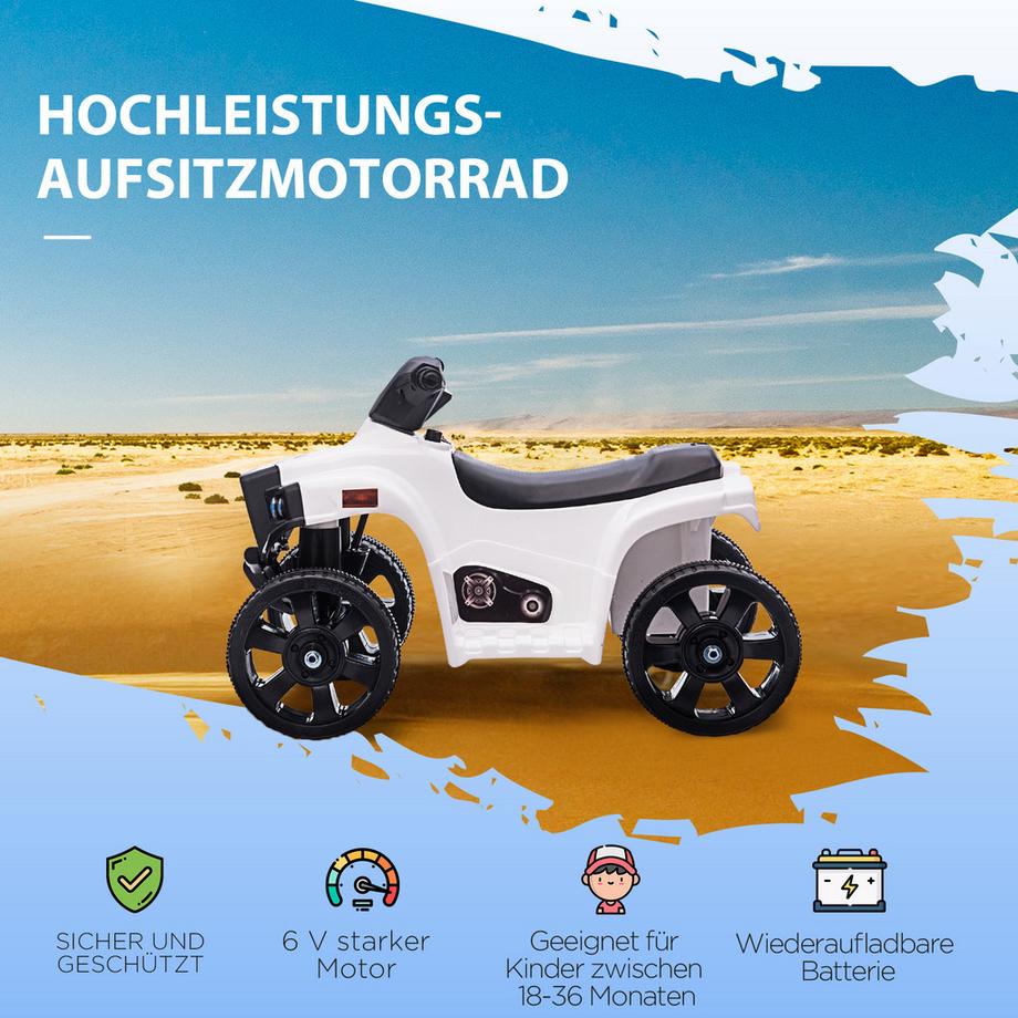 HOMCOM  Quad électrique enfants 