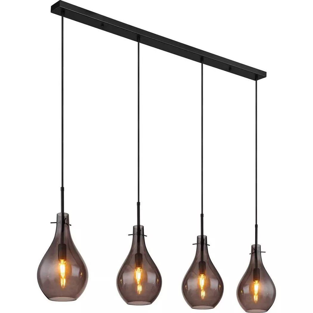 mutoni light – Hängeleuchte Oskus Metall matt 4xE14, One Size
