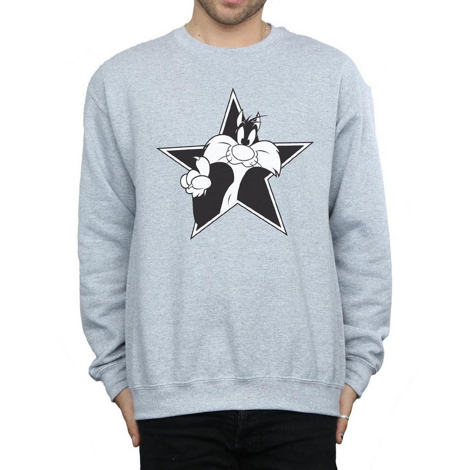LOONEY TUNES Sylvester the Cat Star Sweatshirt  