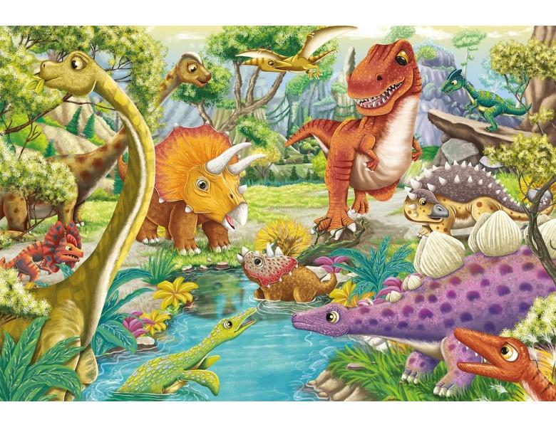 Schmidt  Puzzle Spass mit den Dinosauriern (3x24) 