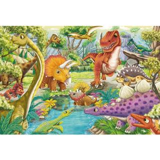 Schmidt  Puzzle Spass mit den Dinosauriern (3x24) 