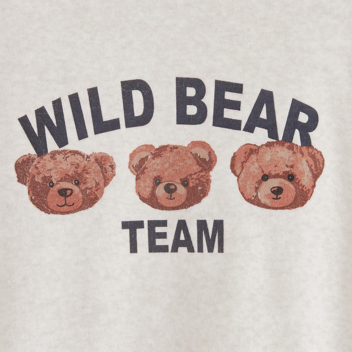 La Redoute Collections  2er-Pack Schlafanzüge aus Samt mit Teddybär-Motiv 