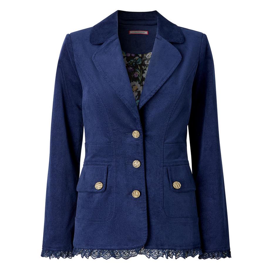 Joe Browns Cordjacke Herbstliches Muster  