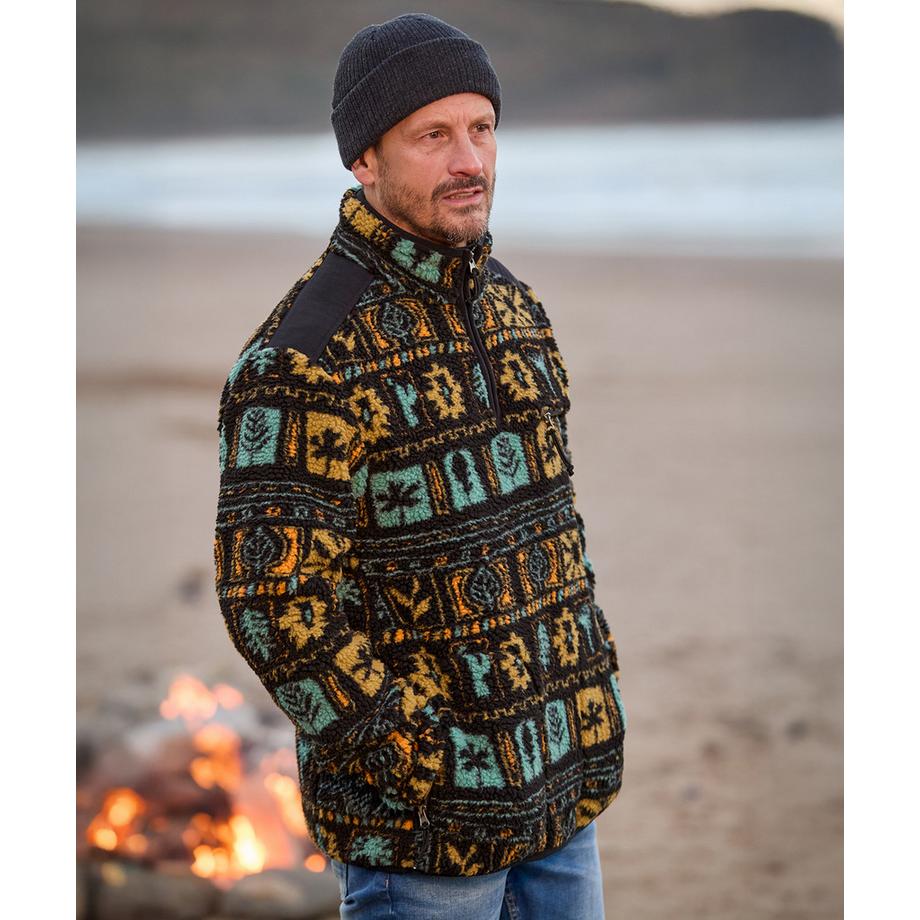 Joe Browns Giacca in pile Teddy con mezza zip e collo a imbuto  