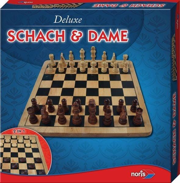 noris  Deluxe Holz - Schach & Dame 