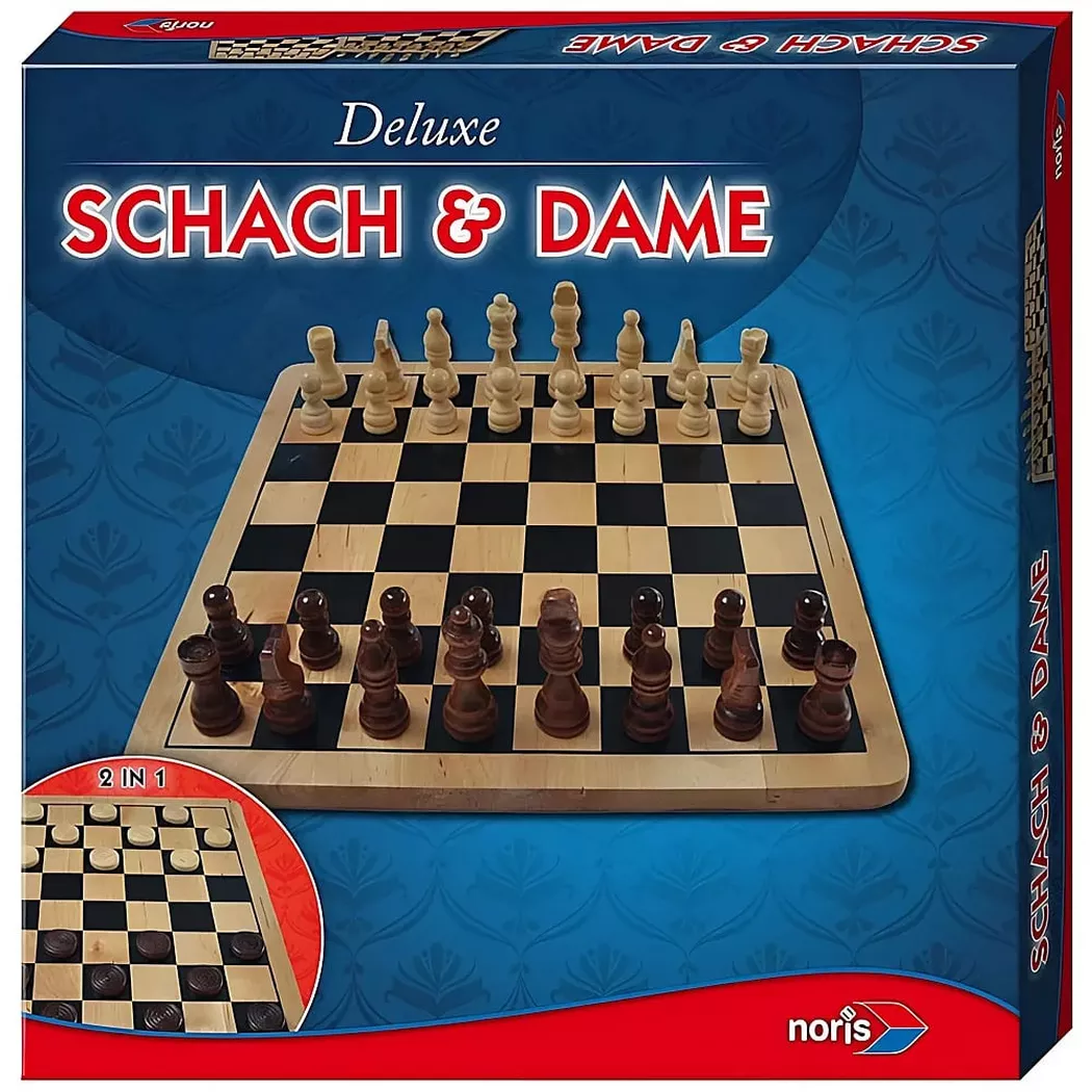 Noris Spiel "Deluxe Holz - Schach & Dame"