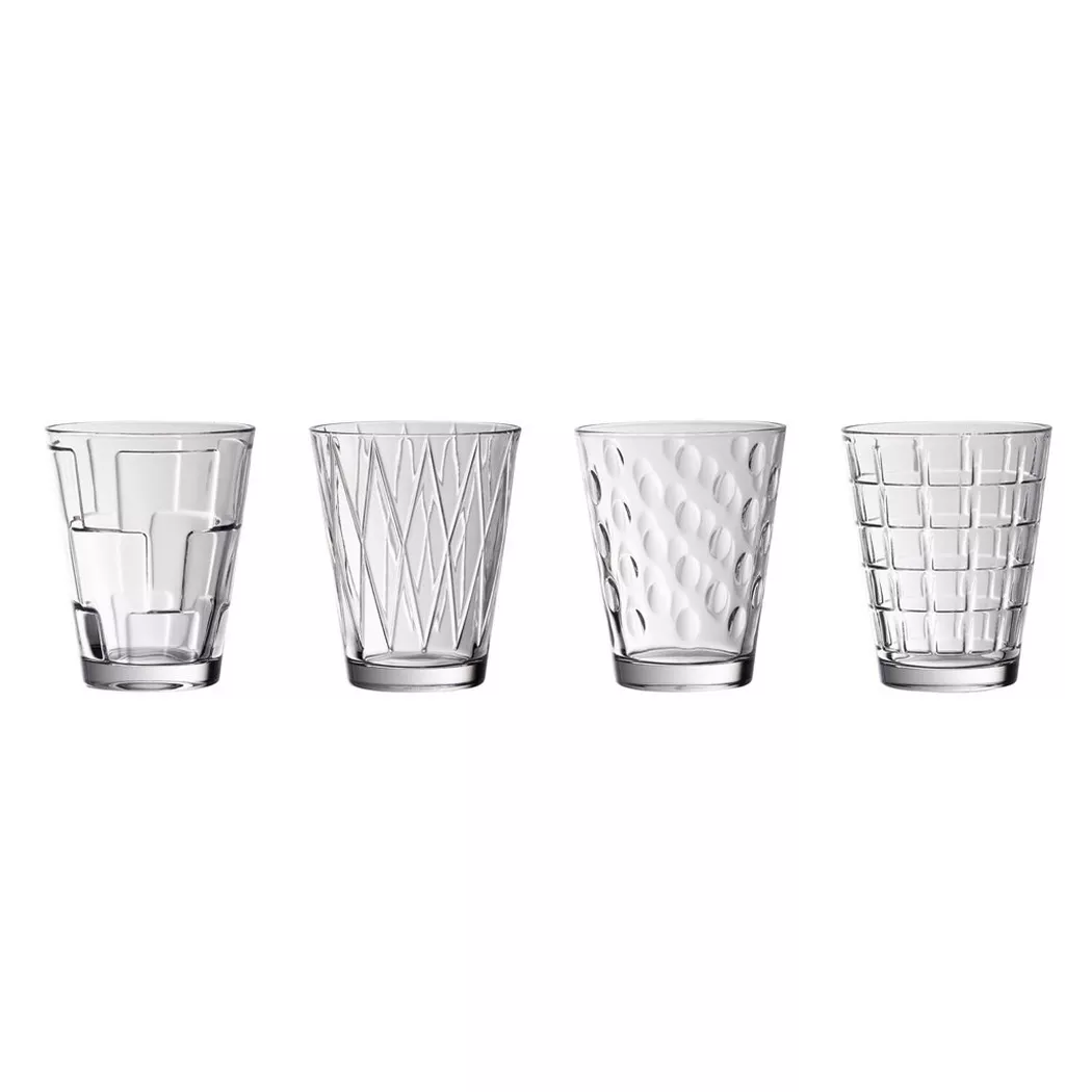 Villeroy & Boch Glas "Wassergläser Dressed Up 310 ml 4er Set transparent"