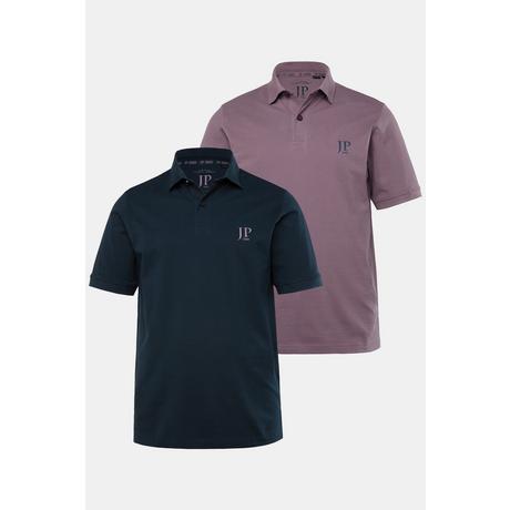 JP1880  Lot de 2 polos collection Basic - maille piquée et coton peigné 