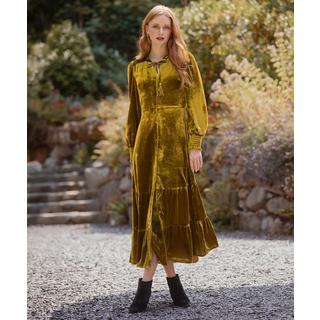 Joe Browns Abito boho in velluto con nappe al collo  