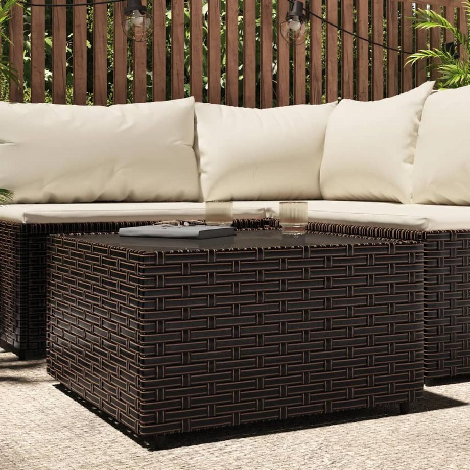 VidaXL tavolino da giardino Rattan  