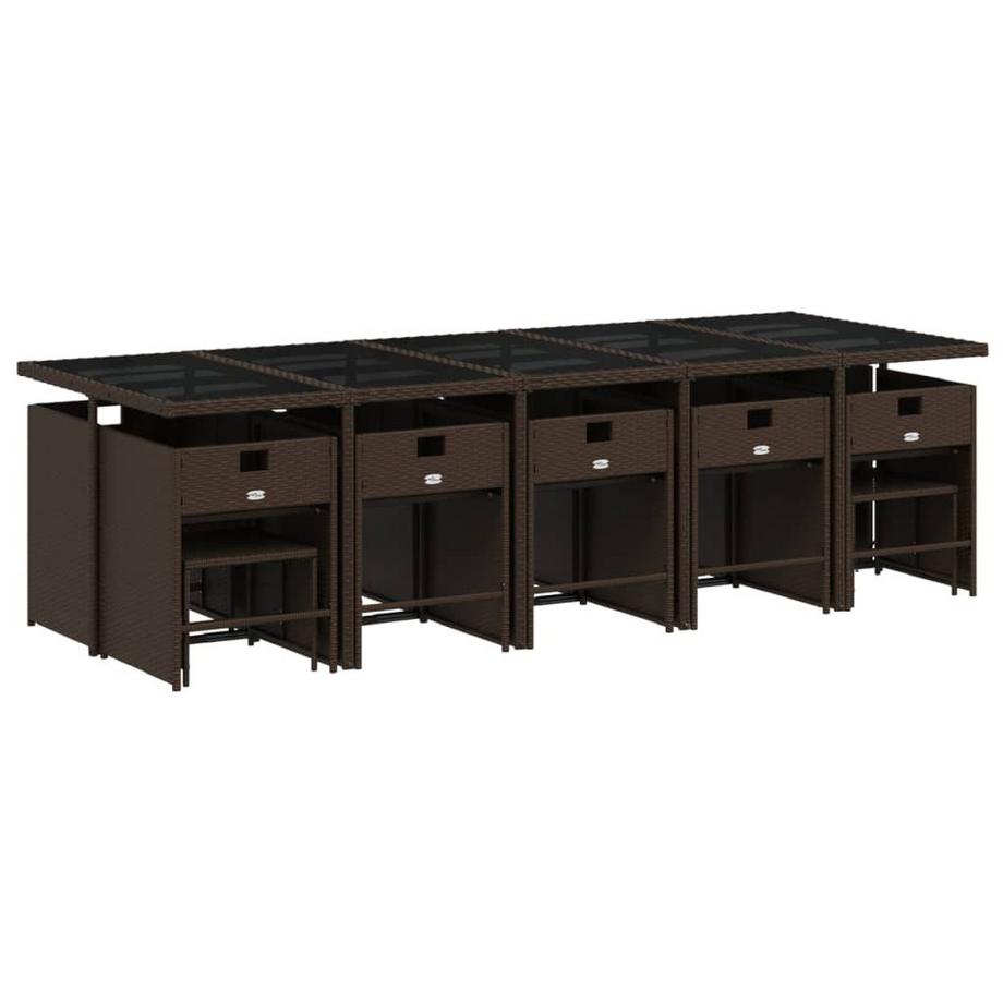 VidaXL Garten essgruppe poly-rattan  