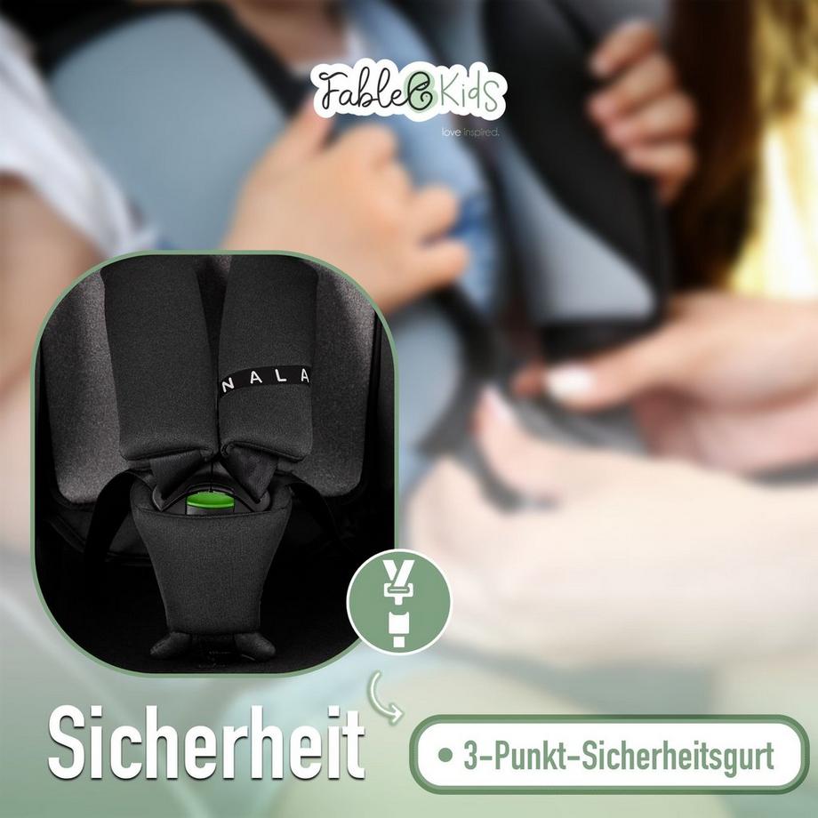 FableKids  Siège auto Siège auto i-Size pour enfants avec Isofix 76-150 cm ECE 