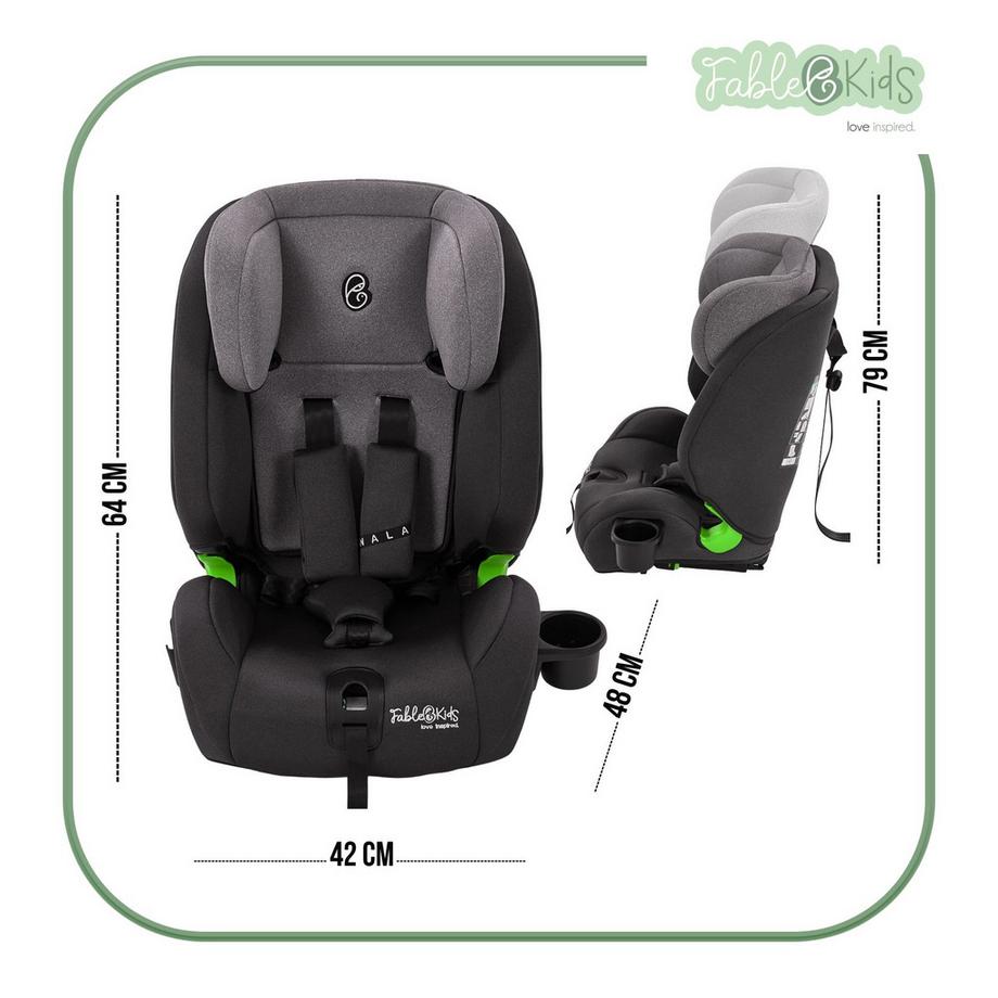 FableKids  Siège auto Siège auto i-Size pour enfants avec Isofix 76-150 cm ECE 