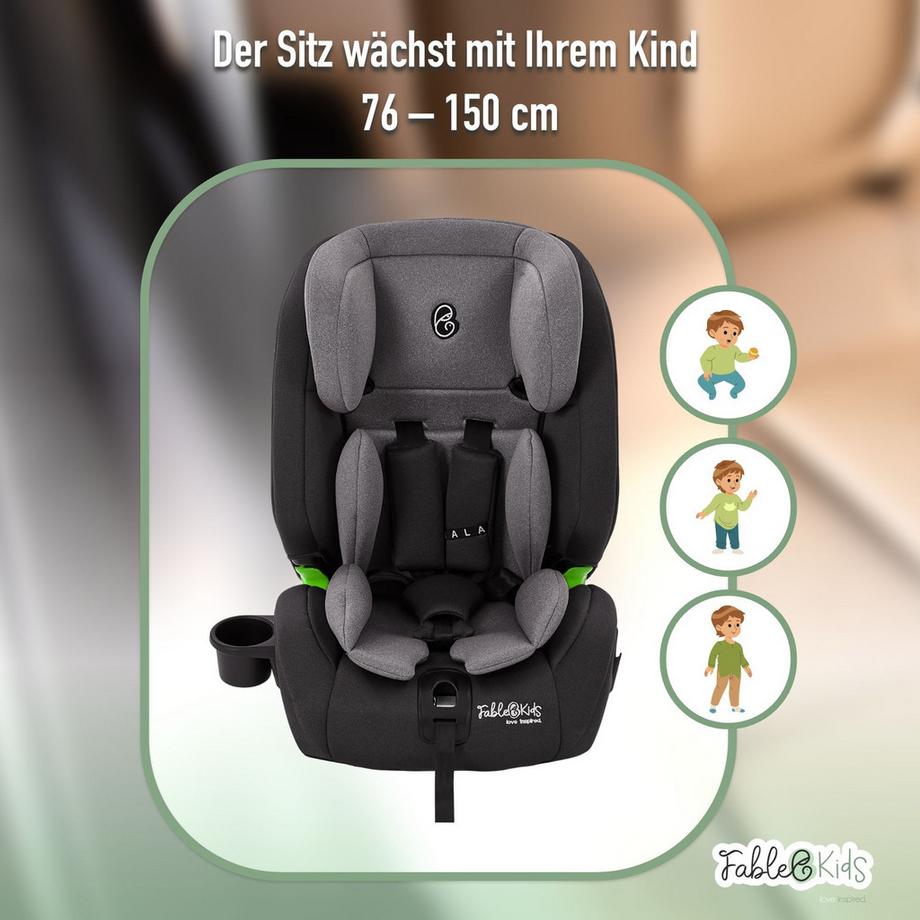 FableKids  Siège auto Siège auto i-Size pour enfants avec Isofix 76-150 cm ECE 