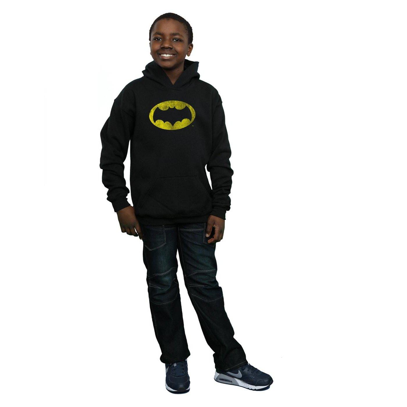 DC COMICS  Sweat à capuche BATMAN TV SERIES DISTRESSED LOGO 