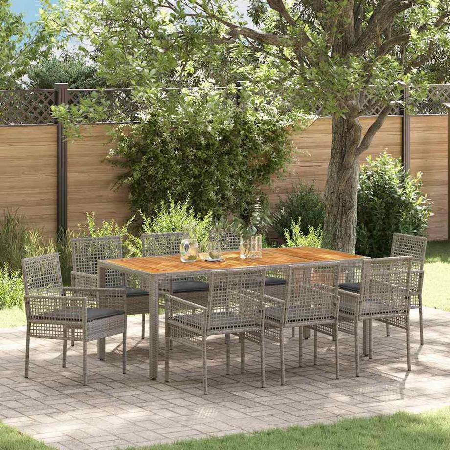VidaXL Garten-essbereich poly-rattan  