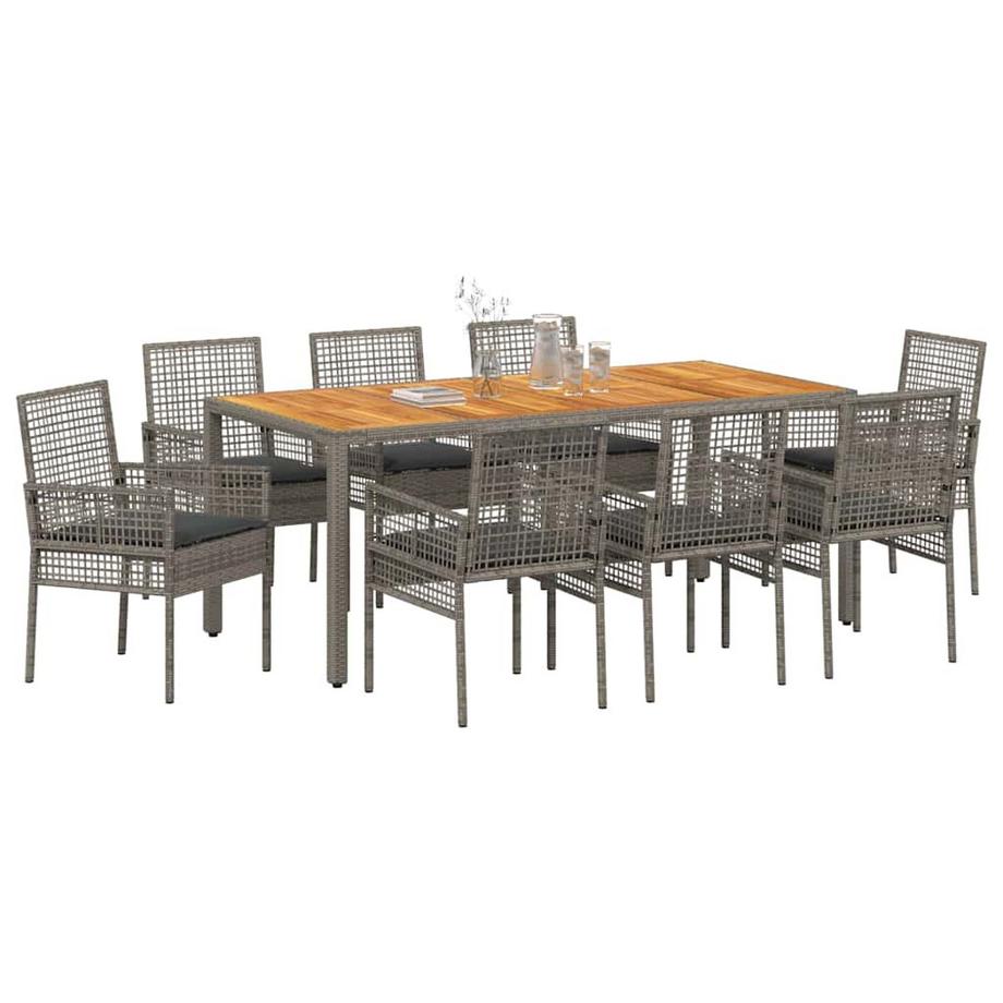 VidaXL Garten-essbereich poly-rattan  