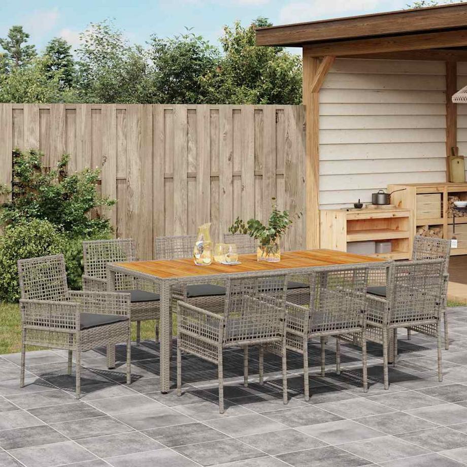 VidaXL Garten-essbereich poly-rattan  