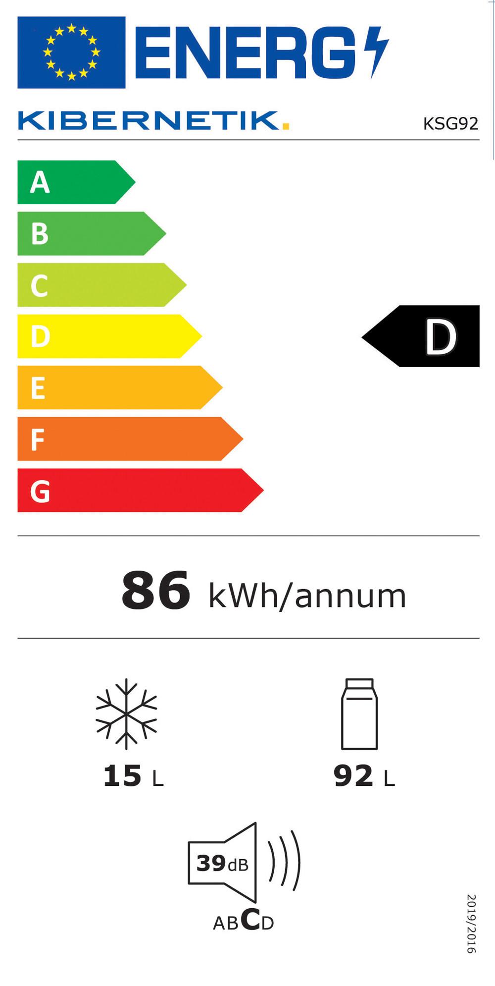 Kibernetik Retro Kühlschrank KSG92 schwarz  