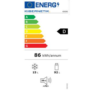 Kibernetik Retro Kühlschrank KSG92 schwarz  