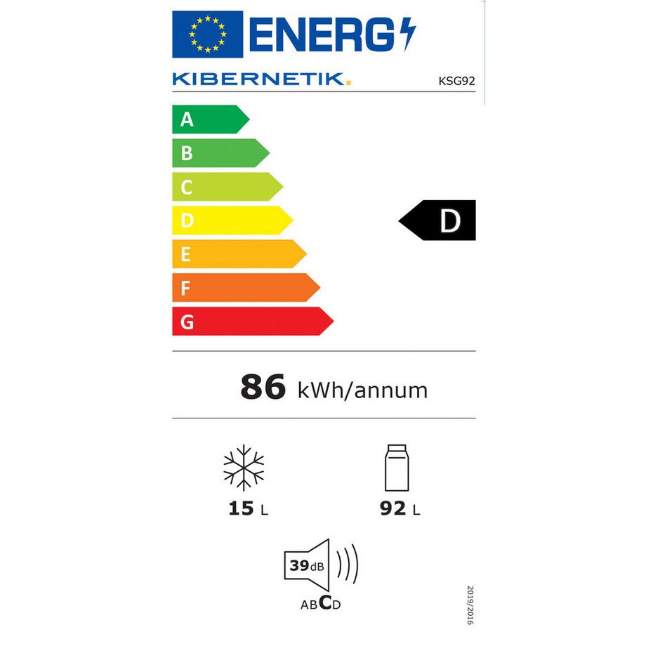 Kibernetik Retro Kühlschrank KSG92 schwarz  