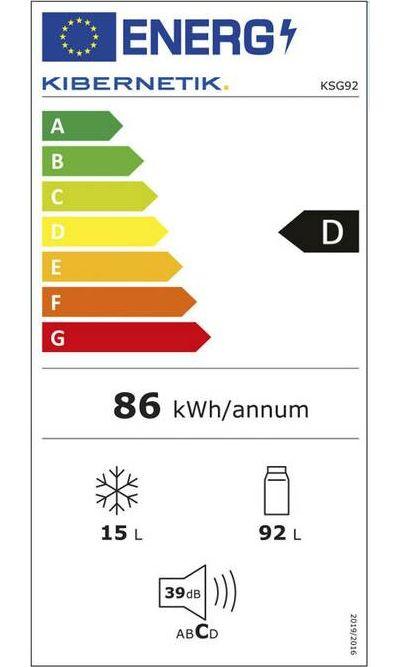 Kibernetik Retro Kühlschrank KSG92 schwarz  