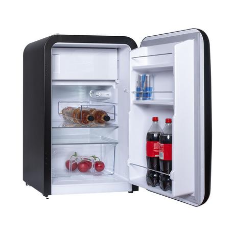 Kibernetik Retro Kühlschrank KSG92 schwarz  