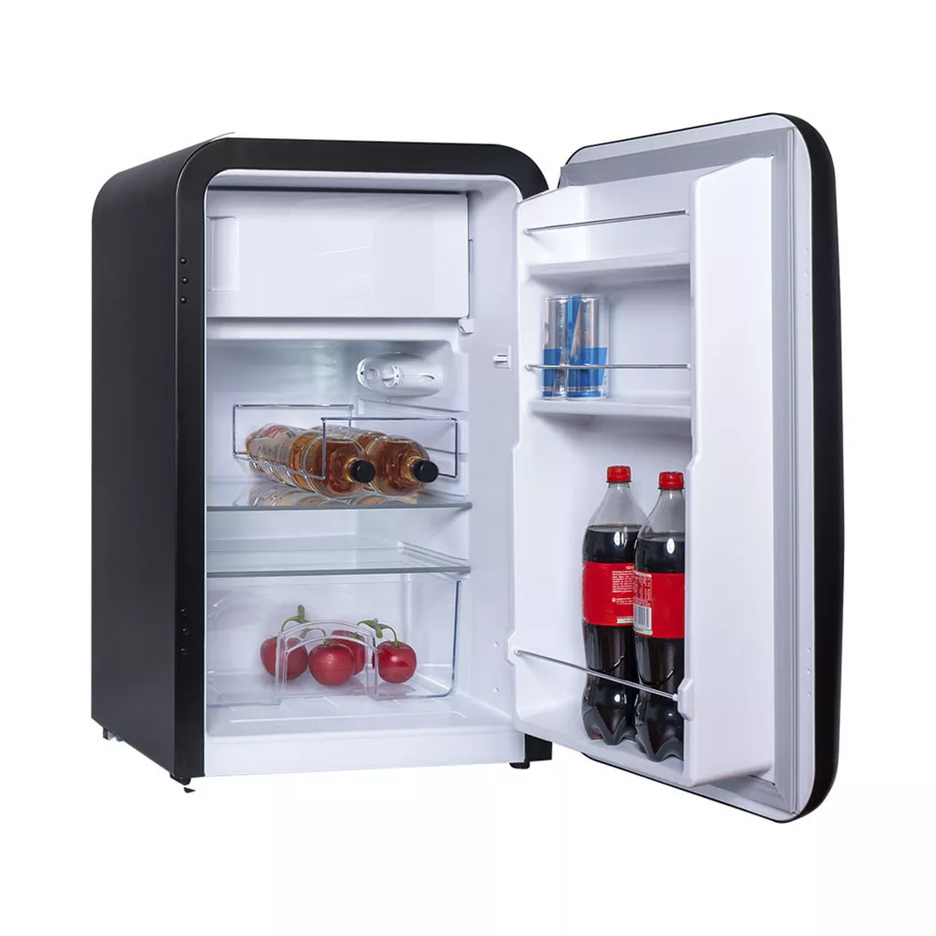 Kibernetik – Retro Kühlschrank KSG92 schwarz, One Size