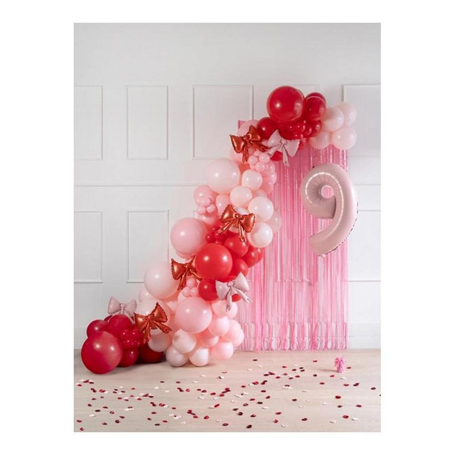 PartyDeco  Ballon en aluminium  avec nœud, 5 pièces 