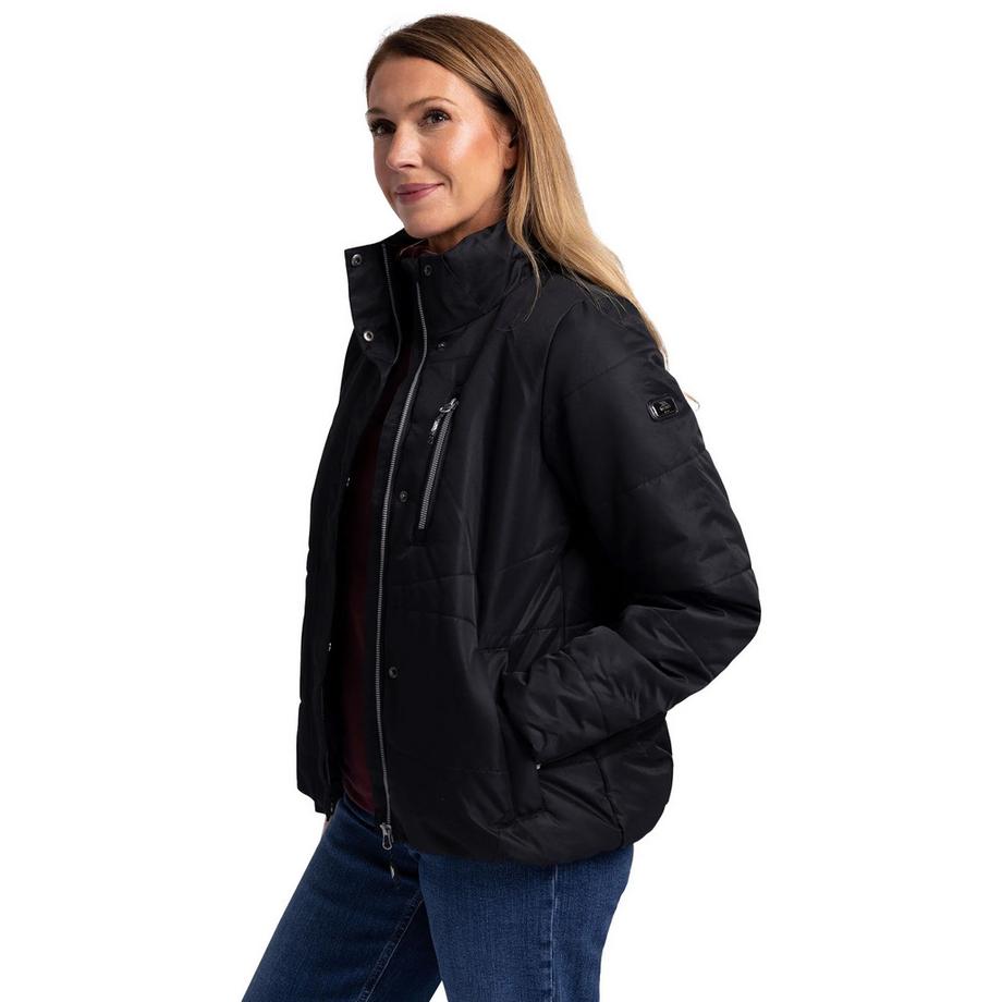 Trespass Giacca imbottita Recap con cappuccio in pelliccia sintetica  